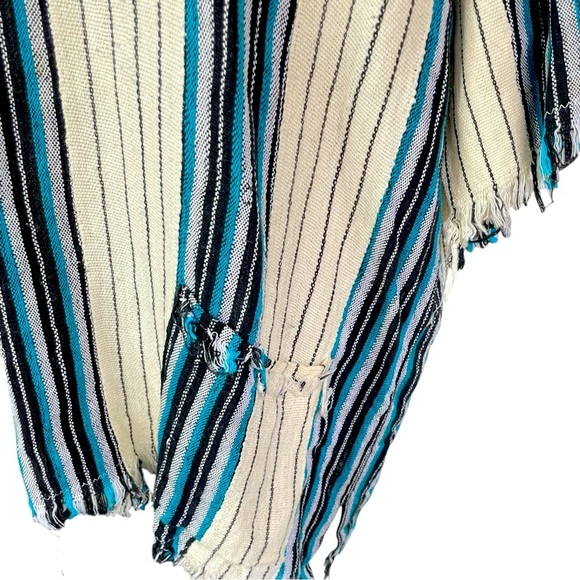 Vintage Embroidered Kaftan Muumuu Boho Hippie Poncho Dress | Cover up Free Sz - Picture 6 of 10